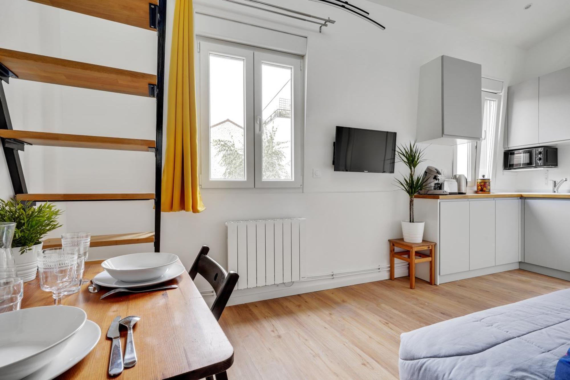 Studio Avec Mezzanine - Wifi - Proche Paris 蒙特勒伊 外观 照片